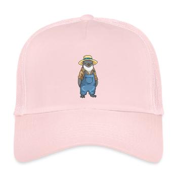 Penguin Gardener Garden - Kids’ Trucker Cap - pale pink - Front