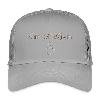 Coffee Like - Kinder Trucker-Cap - Hellgrau - Vorne