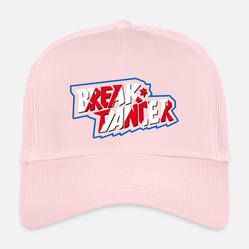 Vibrante Breakdancer Illustration - Kinder Trucker-Cap - Hellrosa