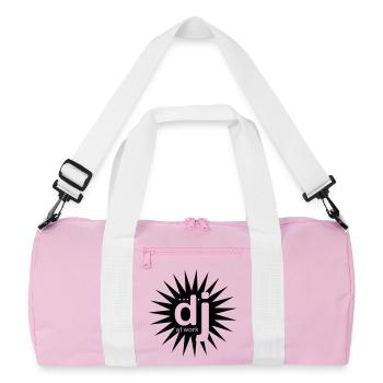 dj_at_work - Recycled Duffel Bag - pink/white - Front