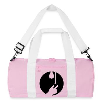 de la lumière - Sac de sport recyclé - rose/blanc - Devant