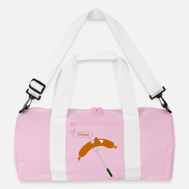 bratwurst grilling help Recycled Duffel Bag