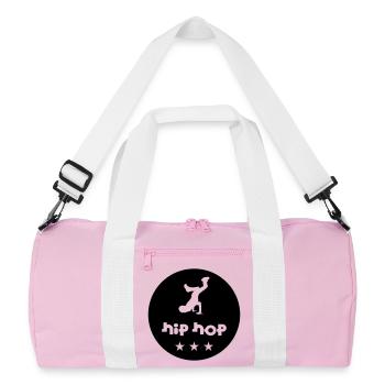 Hip Hop - Sac de sport recyclé - rose/blanc - Devant