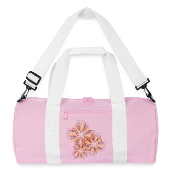 ligne - Sac de sport recyclé - rose/blanc - Devant