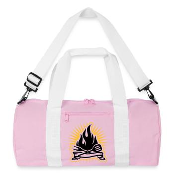Grill accessories and grill flames - Recycled Duffel Bag - pink/white - Front