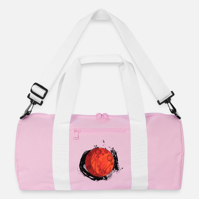 Planet Mars with background, planets Recycled Duffel Bag