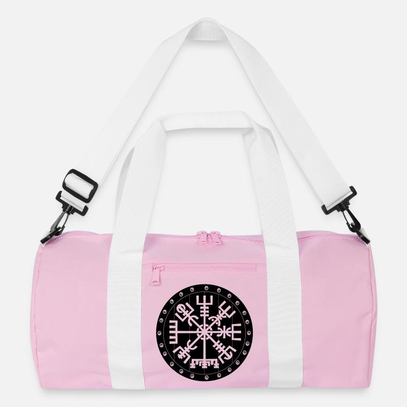 Vegvisir Wikinger-Compas im Vikng-Schild Recycelte Duffel Bag