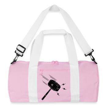 Hammer of thor Thor s hammer Mjolnir lightning stral - Recycled Duffel Bag - pink/white - Front