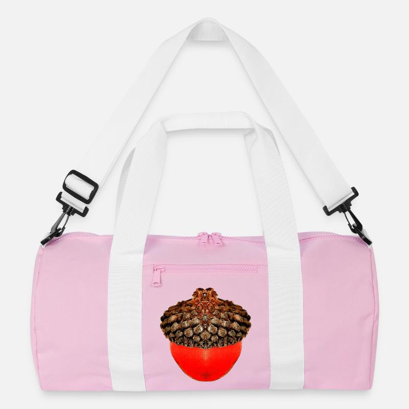 schöne Herbstdrucke, Eichelfoto, unisex herbst Recycelte Duffel Bag