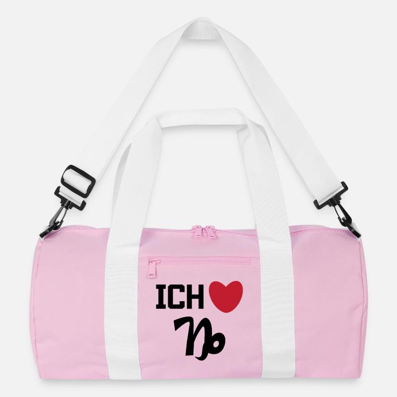 Herz Steinbock Statement Horoskop Sternzeichen Recycelte Duffel Bag