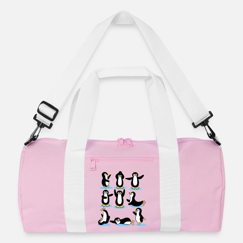 Cool Eislaufen Pinguin Arktis Eis Tier Vogel Recycelte Duffel Bag