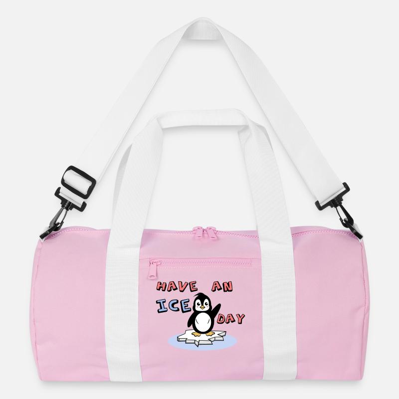 Cool Kälte Süß Pinguin Statement Eis Vogel Tier Recycelte Duffel Bag