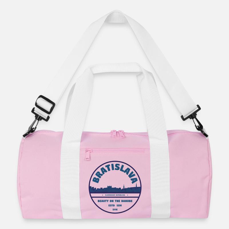Bratislava Danube Skyline Emblem Recycelte Duffel Bag