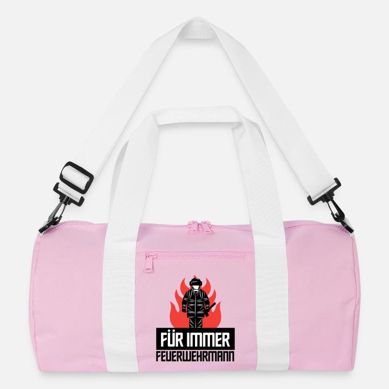 Fire Brigade Lifesaver Firefighter Statement Recycled Duffel Bag