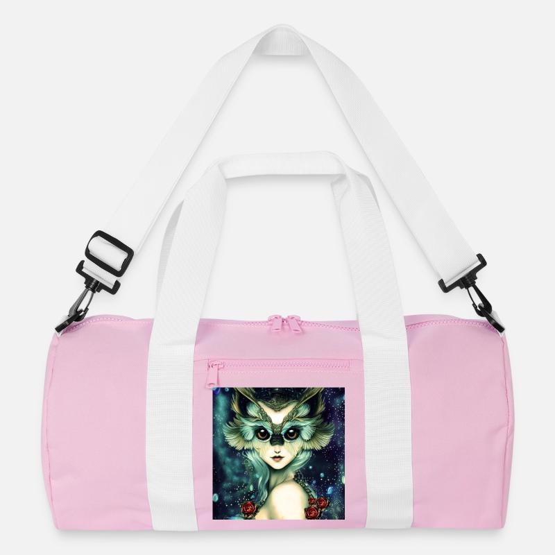 Das weise und wunderbare Eulenmädchen Recycelte Duffel Bag