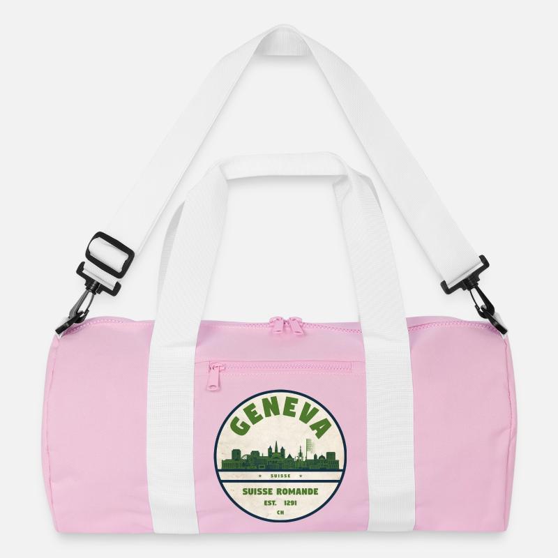 Genf Skyline Badge Romande Recycelte Duffel Bag