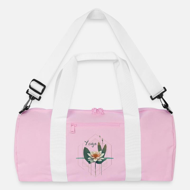 Yoga - Recycelte Duffel Bag - Rosa/Weiß