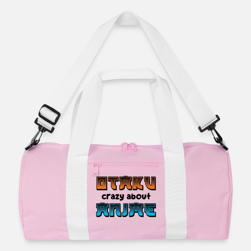 Otaku Statement Manga Comic Trickfilm Japanisch - Recycelte Duffel Bag - Rosa/Weiß