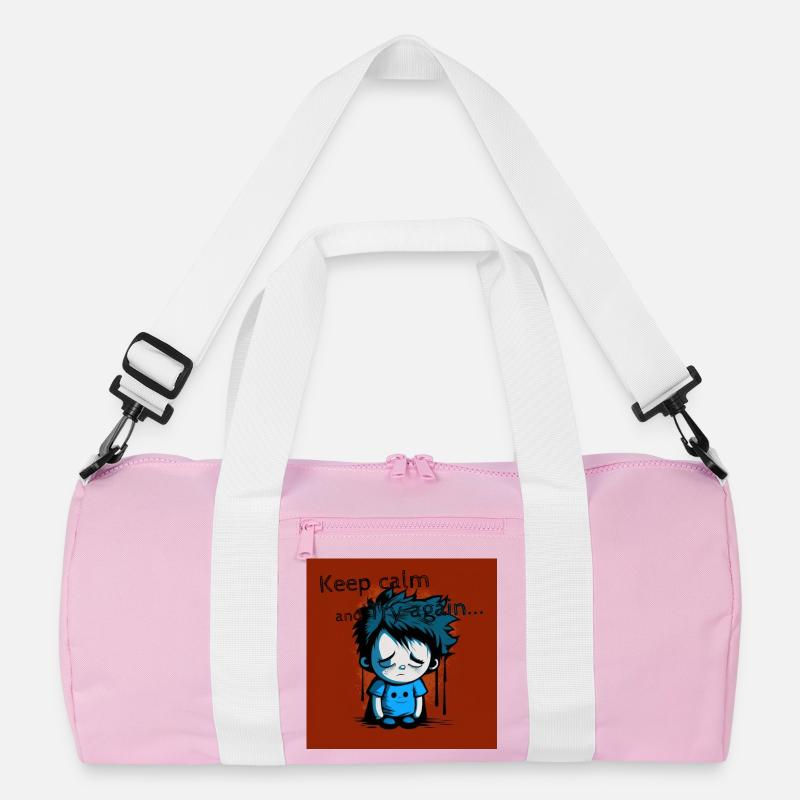 Geek - Keep calm and try again 01 Recycled Duffel Bag