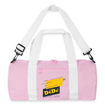 Dédé - Sac de sport recyclé - rose/blanc - Devant