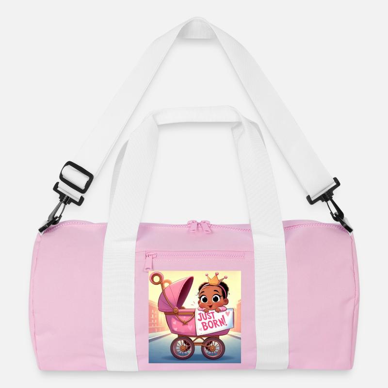 Gerade geborenes Mädchen Recycelte Duffel Bag