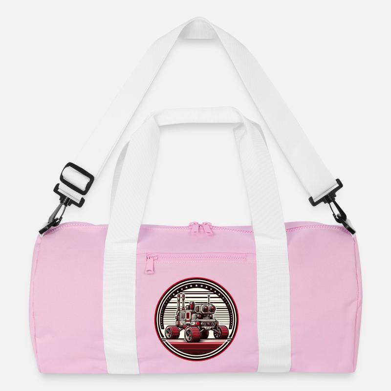 "Celestial Explorer" - Space Rover Badge Recycled Duffel Bag