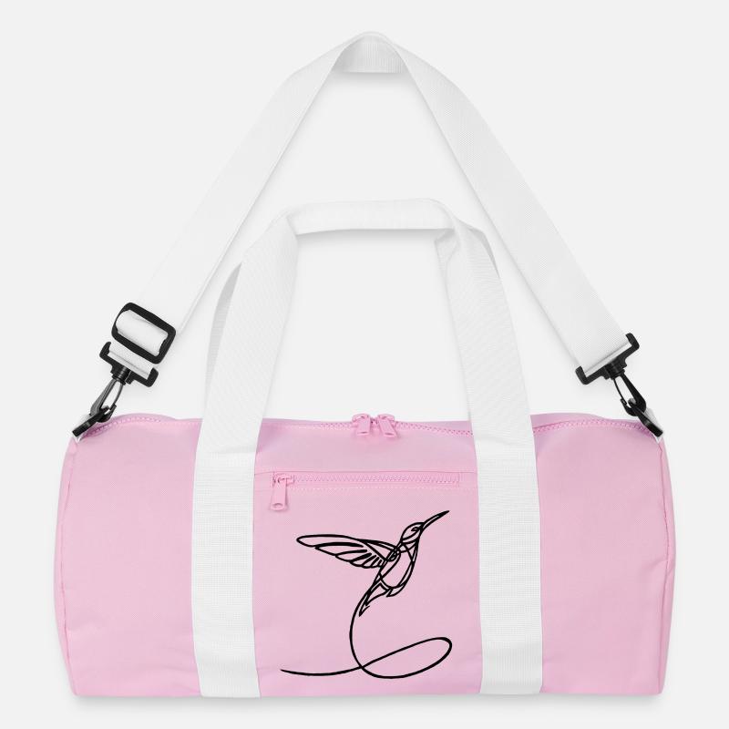 Schwarzer seltsamer Vogel Recycelte Duffel Bag