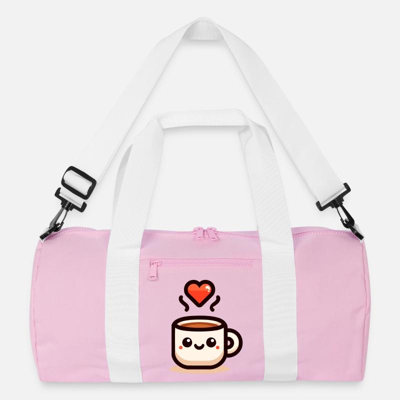 Cheery Cuppa: Ein Schluck Liebe Recycelte Duffel Bag