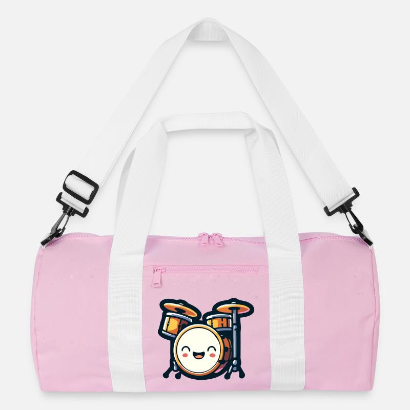 Rhythmic Rumble: The Drum Set Delight Recycled Duffel Bag