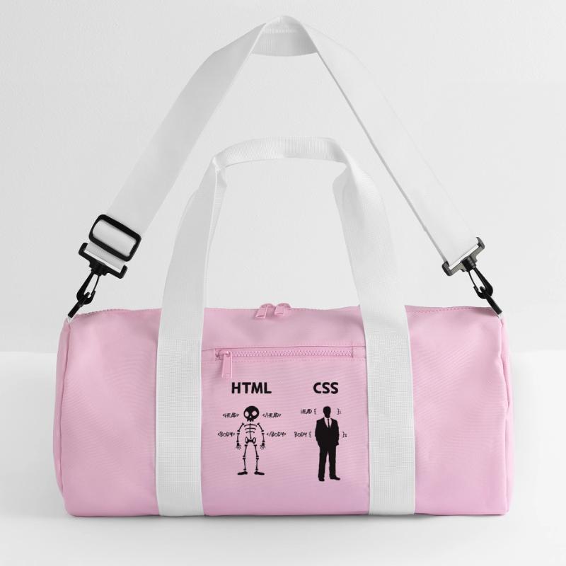 Developer Programmierer Coden Css Skripting Code Recycelte Duffel Bag