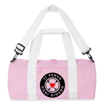TI PENSO OGNI GIORNO - Sac de sport recyclé - rose/blanc - Devant