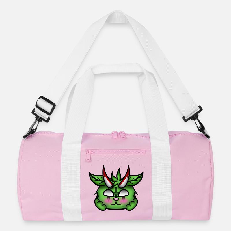 Errötender Dämon! - Recycelte Duffel Bag - Rosa/Weiß