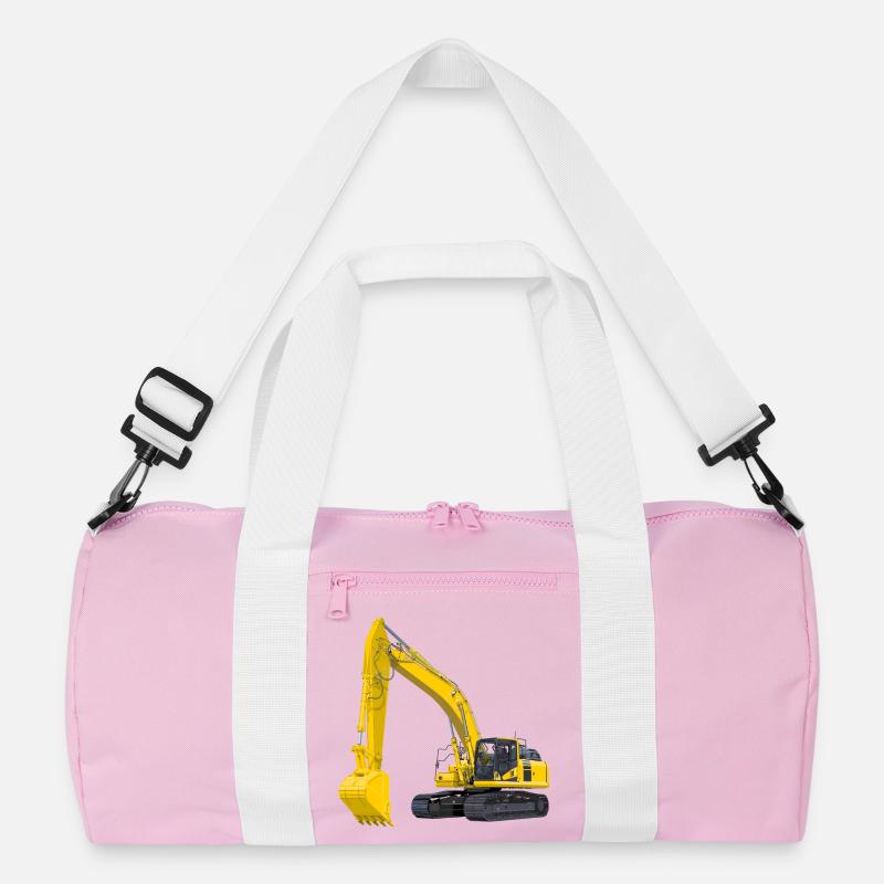 Bagger Bagger - Recycelte Duffel Bag - Rosa/Weiß