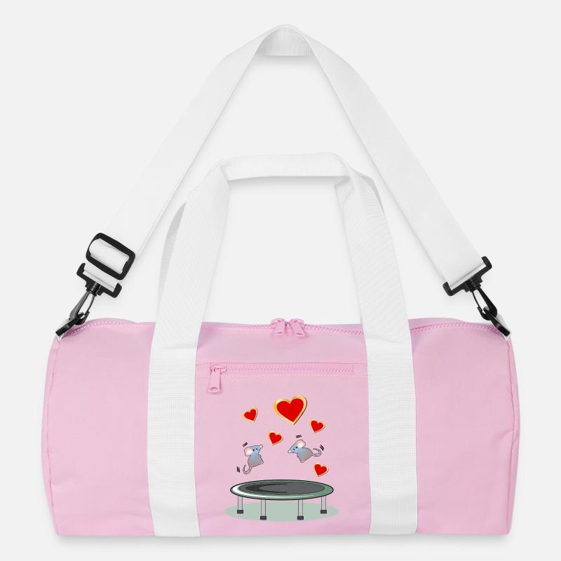 TRAMPOLIN SPRINGEN MÄUSE Recycelte Duffel Bag
