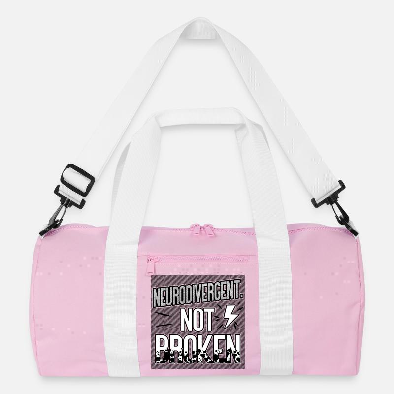 Neurodivergent Not Broken – Neurodiversity Pride Recycelte Duffel Bag