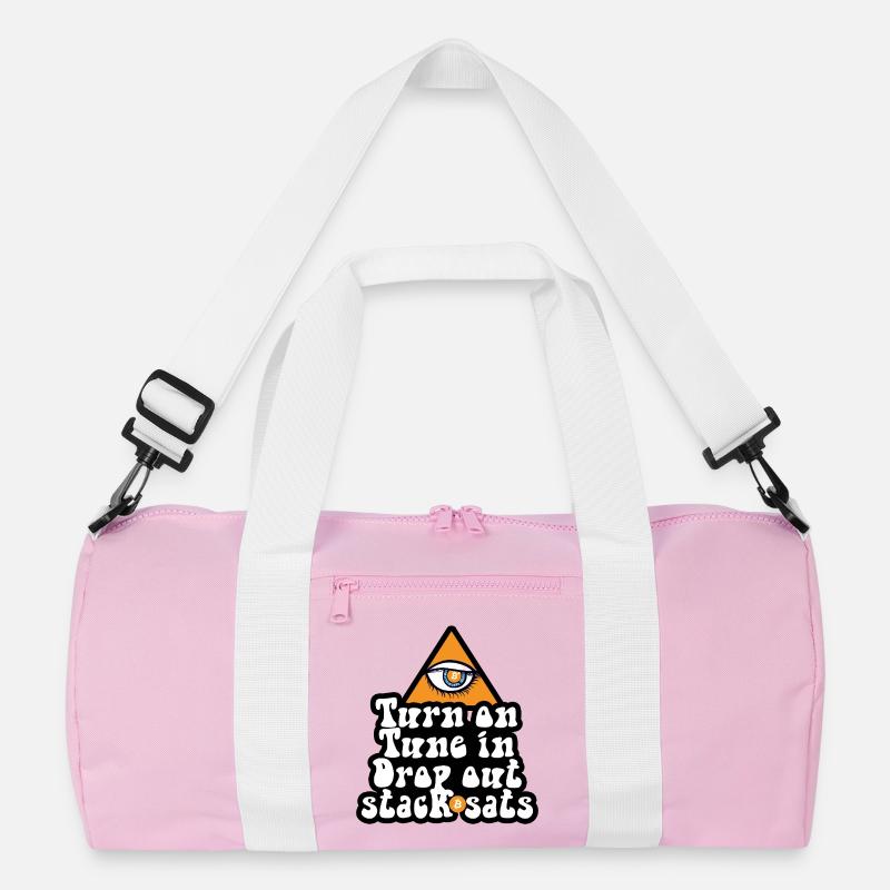 Bitcoin - Turn On Tune In Drop Out Stack Sats Recycelte Duffel Bag