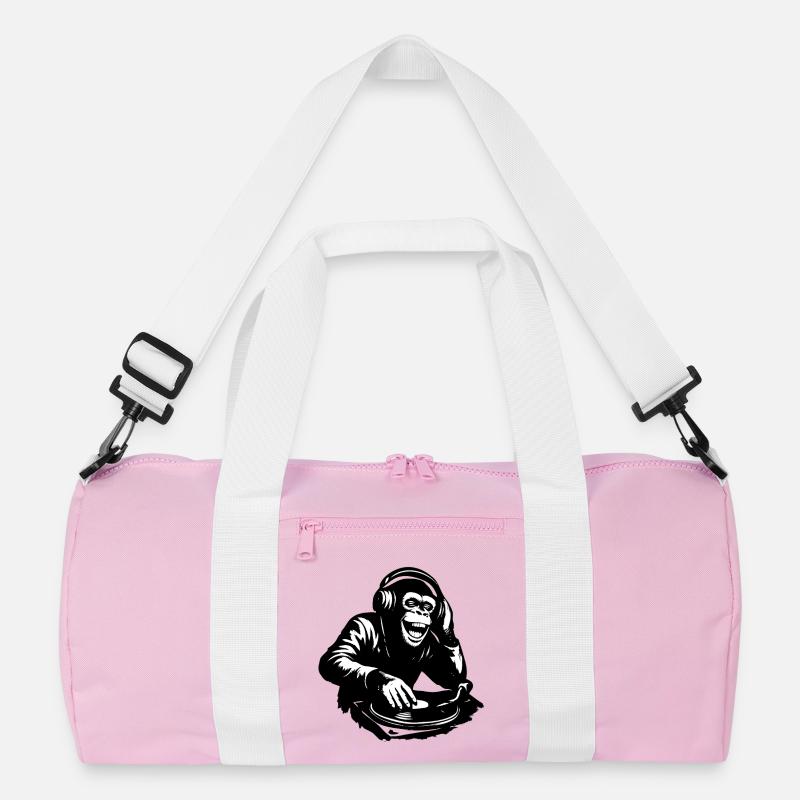 DJ The Monkey Dance Banksy Style Recycelte Duffel Bag