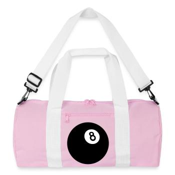 Black Eight - Recycled Duffel Bag - pink/white - Front