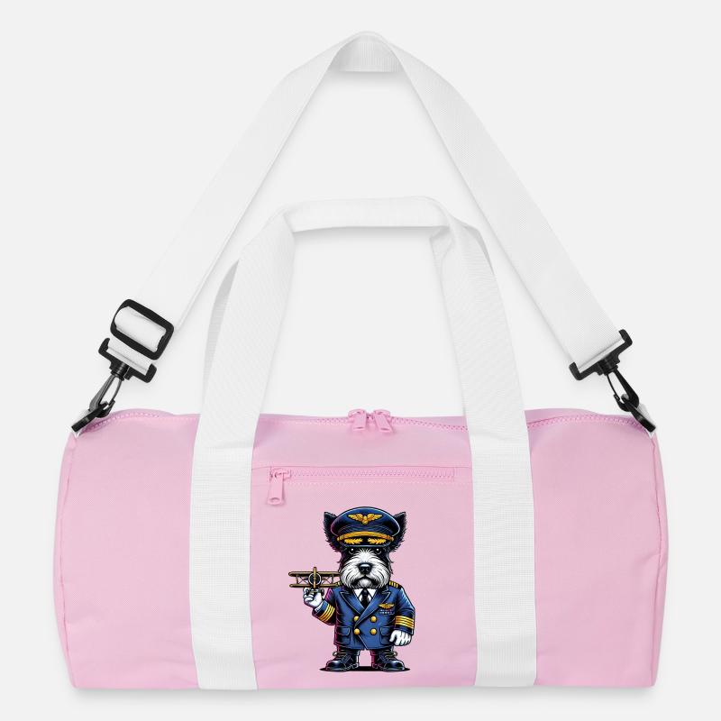 Scottish Terrier Pilot Recycelte Duffel Bag