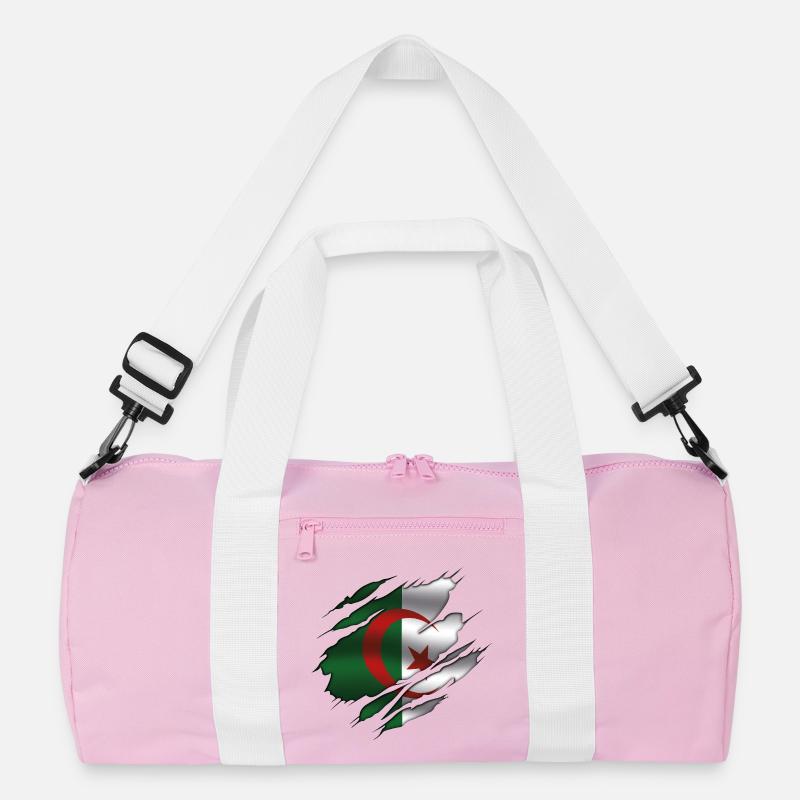 Drapeau de l’Algérie - Algérie - Drapeau déchiré Sac de sport recyclé