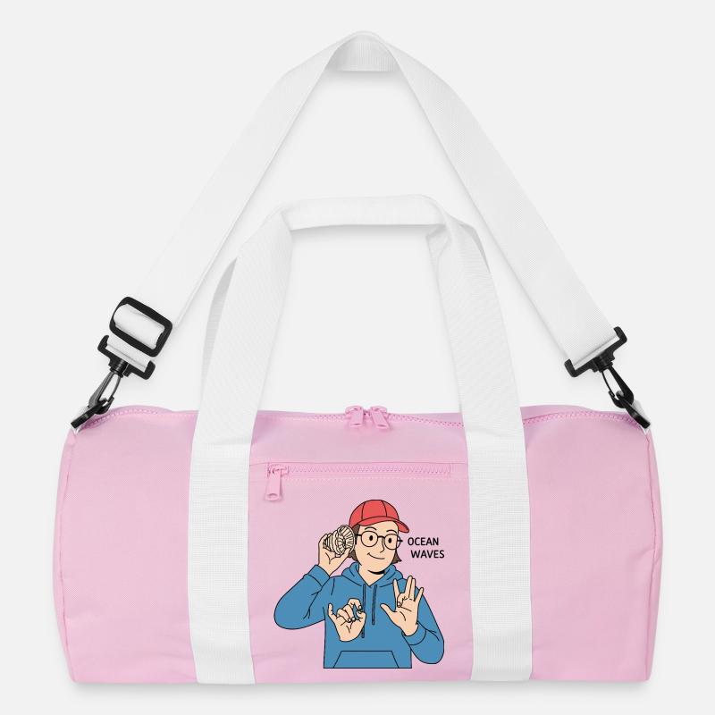 Gebärdensprache Ocean Waves Recycelte Duffel Bag