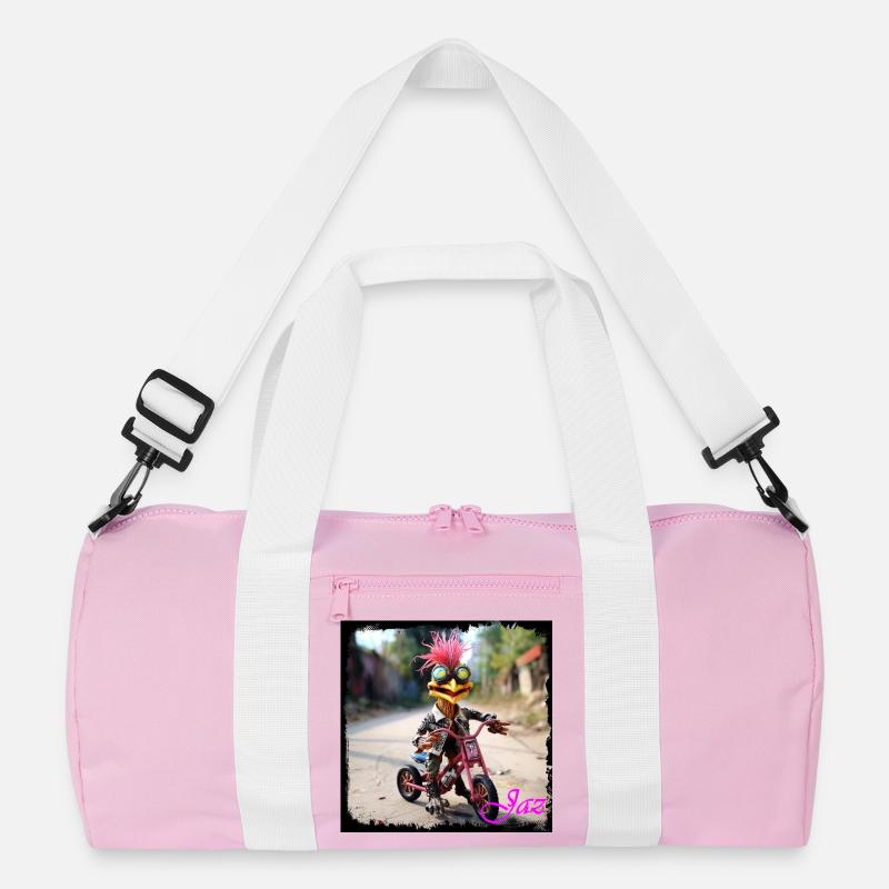 Monstre évadé à vélo Sac de sport recyclé