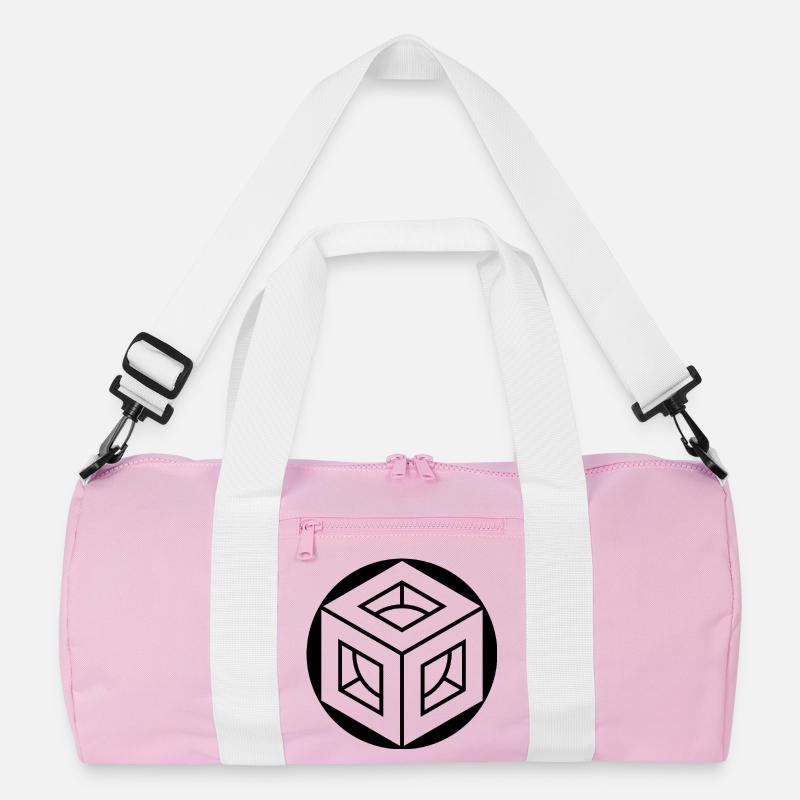 Metatron's Cube Crop Circle Design Recycled Duffel Bag