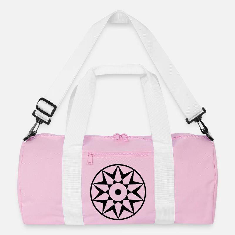 Celestial Decagram Mandala Recycled Duffel Bag