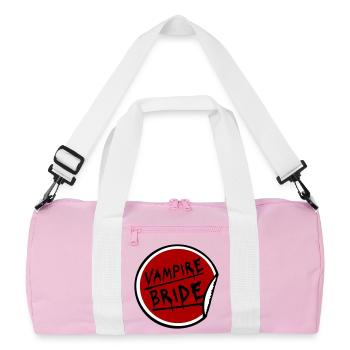 Vampire mariée Stickers Halloween Célibataire Mariage - Sac de sport recyclé - rose/blanc - Devant