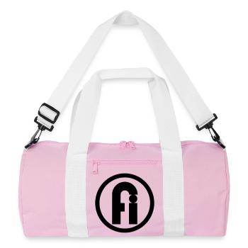 Fair-Image.de Logo | Entreprise scolaire Weihungstalschule - Sac de sport recyclé - rose/blanc - Devant
