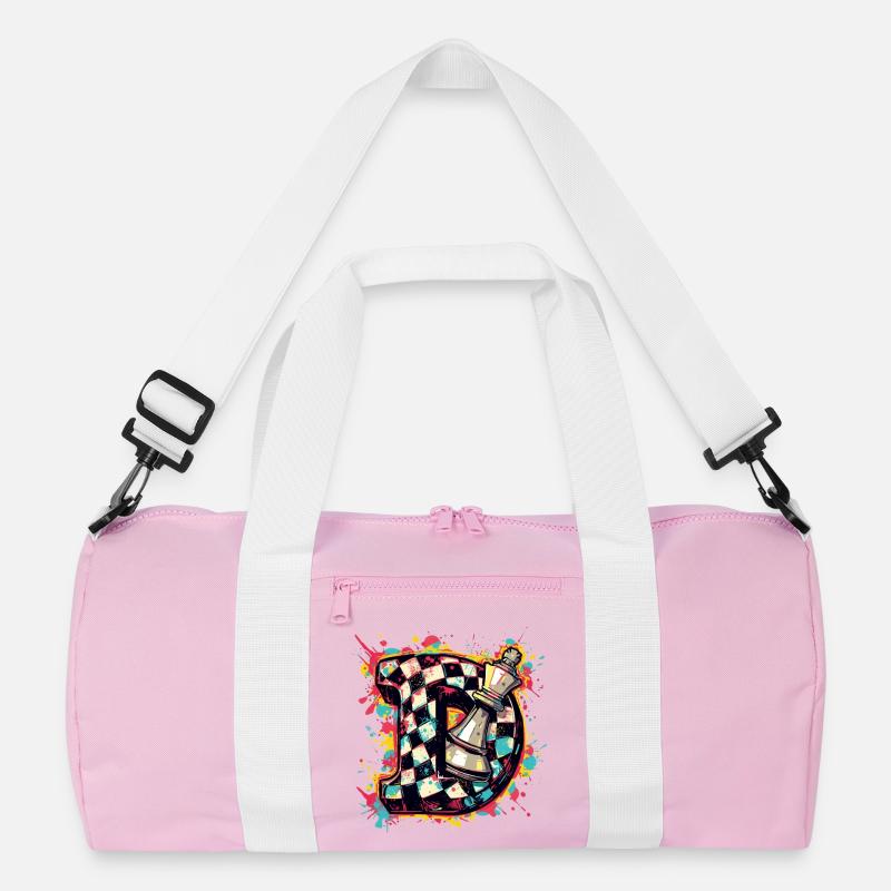 Dame Graffiti Farbexplosion Schachspieler Recycelte Duffel Bag