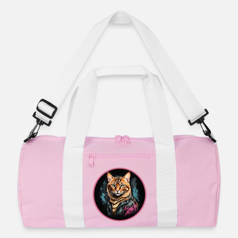 leopard cat Recycled Duffel Bag