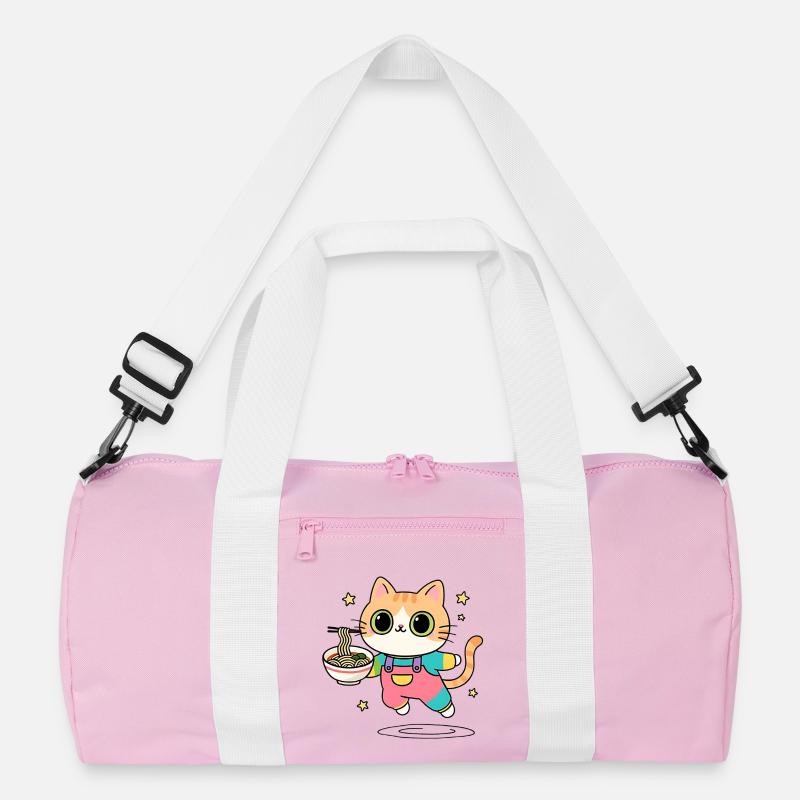 Chat bol de Ramen Multicolore Sac de sport recyclé