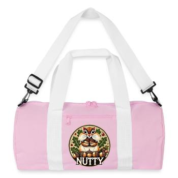 Breloque de récolte de tamia noisette - Sac de sport recyclé - rose/blanc - Devant